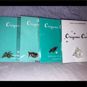 Lot of 4 Origami Owl charms